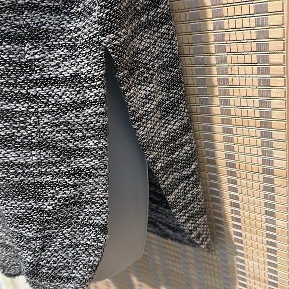 Tara By Vince Heather Gray Drawstring Cowl Neck Short Sleeve Sweater Large - Picture 10 of 16